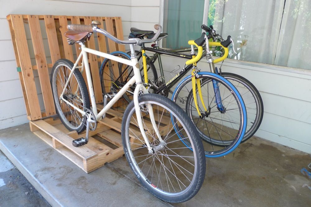 Wood Bike Rack